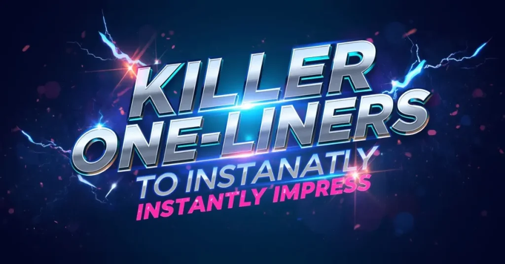 Killer One Liners