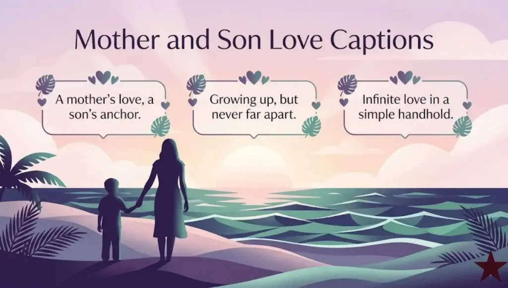 Mother and Son Love Captions