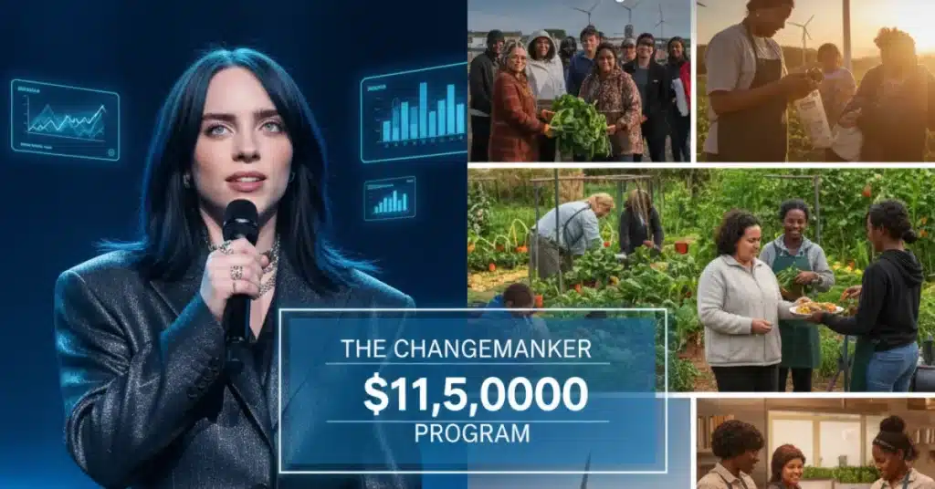Billie Eilish donating $11.5 million tour proceeds to food equity and climate justice causes.