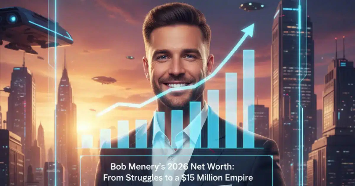 Bob Menery net worth 2026 showing $15M wealth