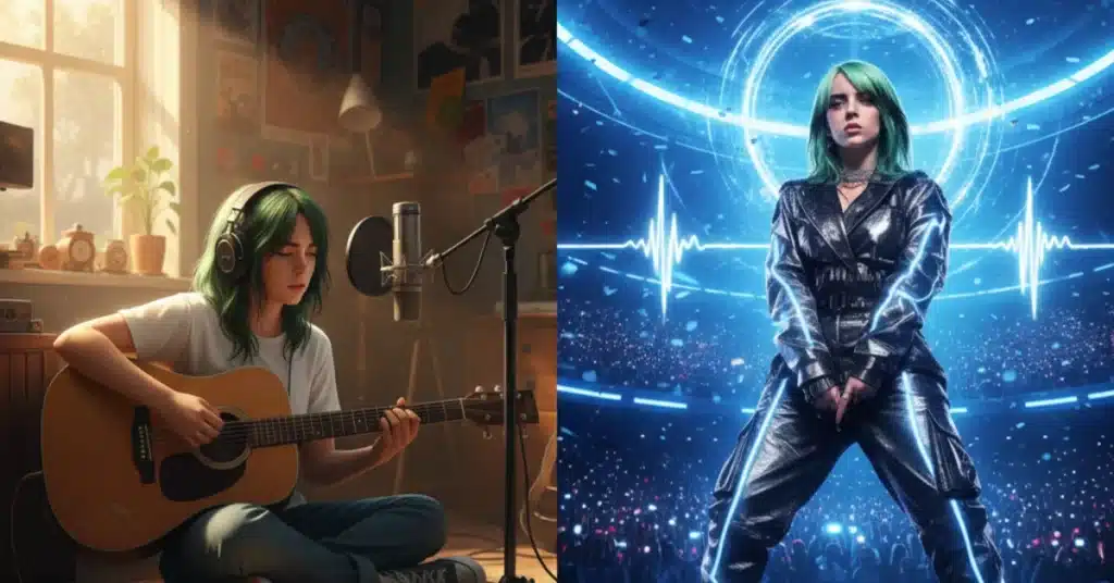 Billie Eilish early life and ‘Ocean Eyes’ breakthrough from bedroom recording to global fame