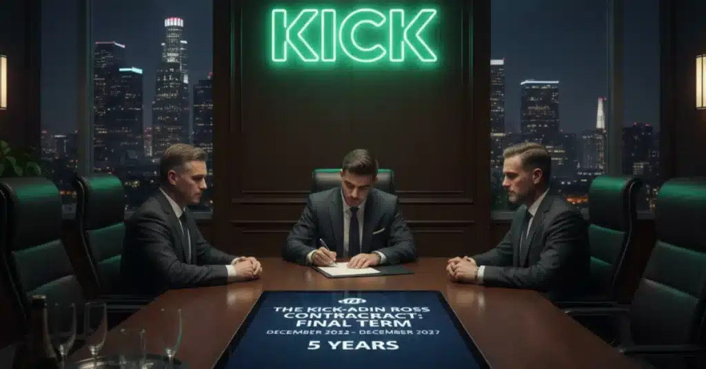 Adin Ross Kick streaming contract duration and details
