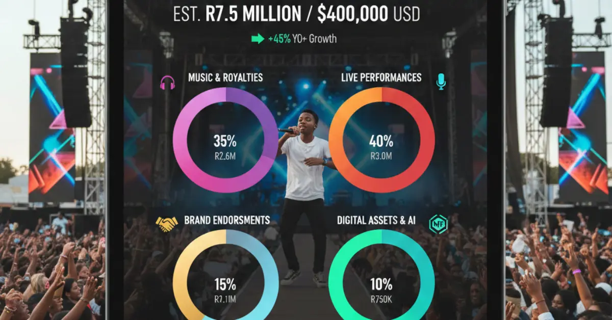 Retha RSA 2026 net worth featured image showing $2.8 million empire from township dreams