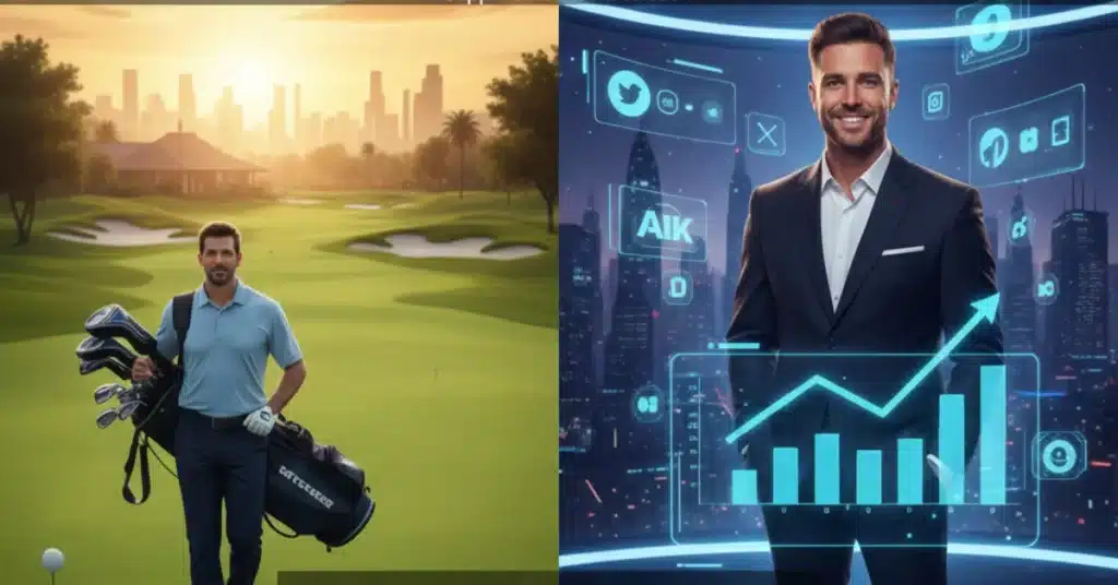 Bob Menery caddying at Wilshire Country Club Los Angeles before fame 