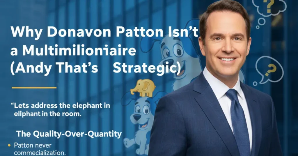 Donovan Patton on stage performing in theater, choosing quality over mass fame