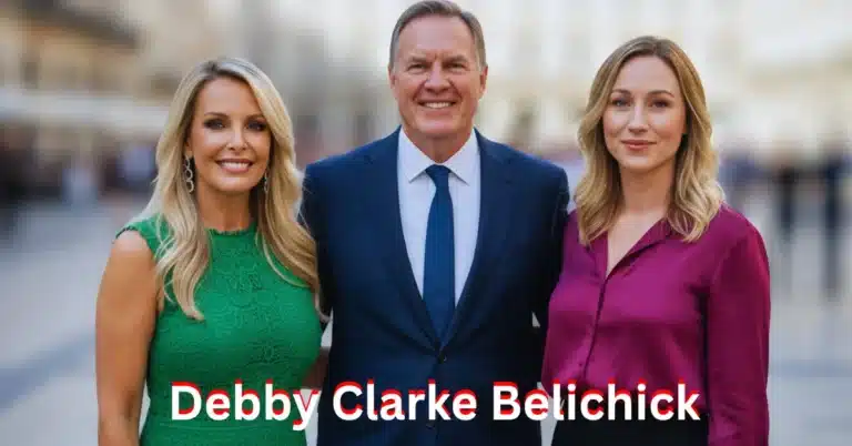 Debby Clarke Belichick standing beside Bill Belichick, former New England Patriots head coach, highlighting his first wife’s quiet life as a Massachusetts interior design businesswoman beyond football
