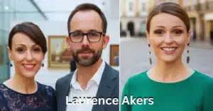 Laurence Akers, British writer and producer, with his wife Suranne Jones at a red carpet event